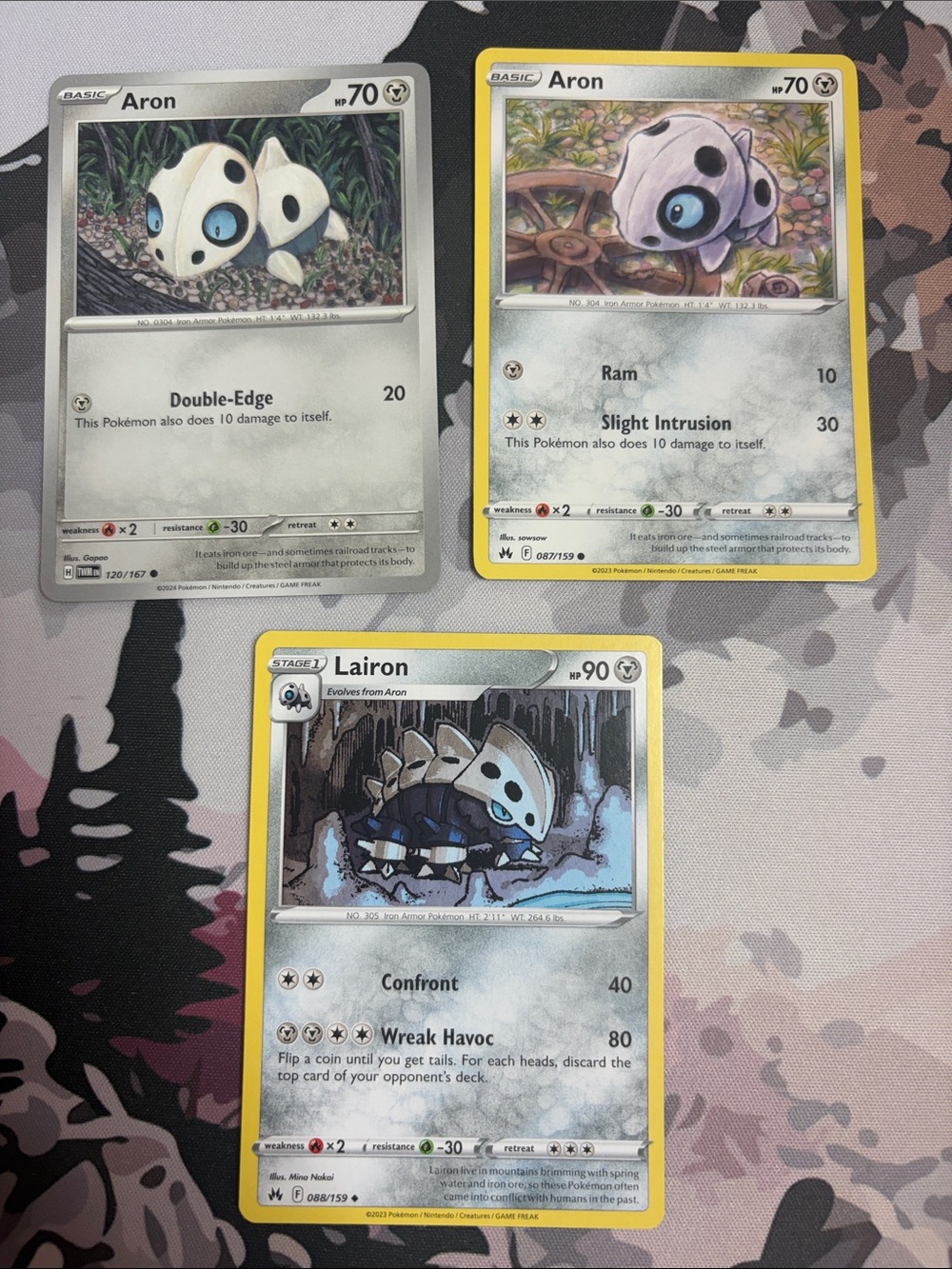 Aron & Lairon Evolution Lot | 3 Pokémon Cards | ✨5/$25✨